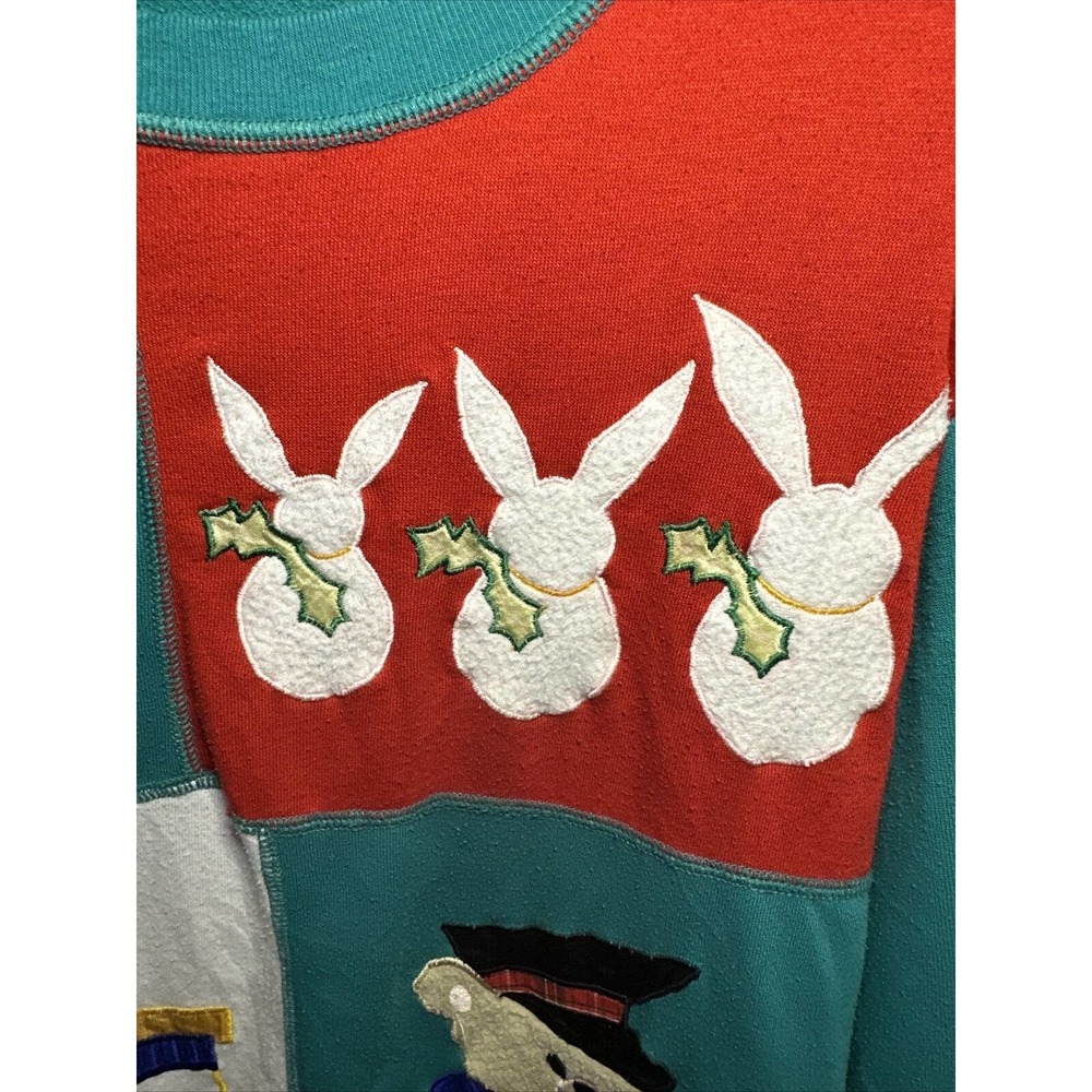 Vintage Ashleigh Morgan Christmas Pullover Sz S GUC - Picture 3 of 5